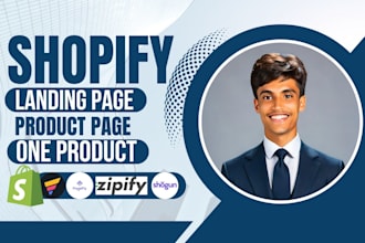 shopify landing page design, product page, shopify one product store, pagefly