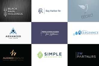 design accouting and financial logo