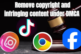 send dmca takedown notice shopify etsy tiktok reddit facebook onlyfans