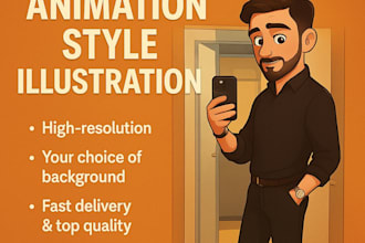 turn your photo into an amazing animation style illustration
