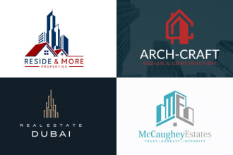 design real estate , corporate, business logo