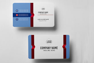 create unique corporate modern business card design