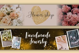 design a unique etsy banner designs for your shop