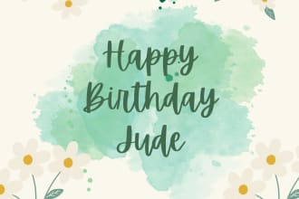 design greeting card, birthday card, gift card and wishes card