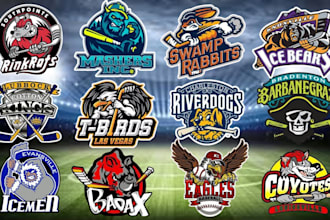 design baseball, basketball, football, hockey ,all sports logo
