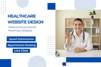 develop pharmacy website, medical website clinic, doctor appointment webs