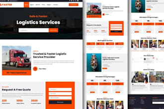 create transport, cargo, dispatch, and trucking services websites