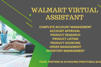 be your walmart virtual assistant for dropshipping and wfs