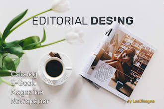 design a professional magazine and layout