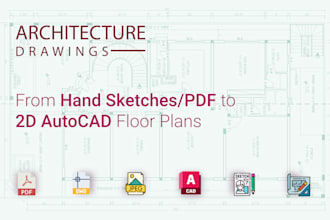 draw 2d house plan and blueprint drawings in autocad