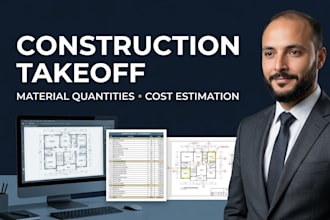 do construction material takeoff and cost estimation