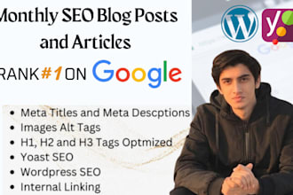 write monthly SEO blog posts on your wordpress for adsense approval