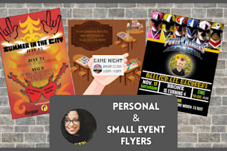 design personal event flyers