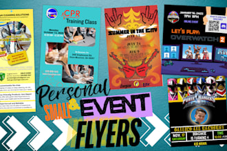 design personal event flyers