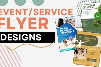 create a digital flyer for your event, service, or fundraiser