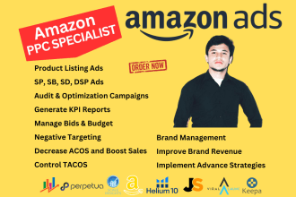 be your amazon PPC specialist for campaign audit management and optimization
