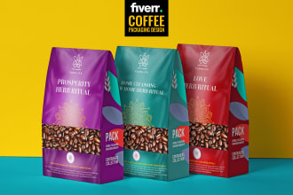 create exceptional coffee pouch and tea packaging design