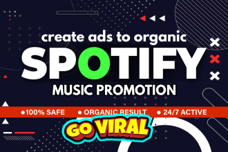 create an ads to promote your spotify music