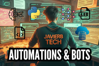 create python bots, ai solutions and automated tasks
