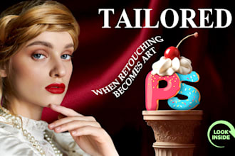 do portrait photo editing, retouching in photoshop