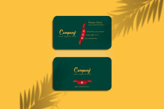 design visiting card, calling card with in short time