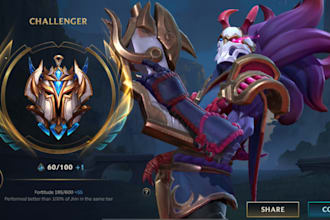 give you challenger lol wild rift coaching