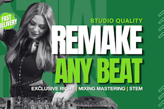 remake and produce exclusive custom beat avoid copyright