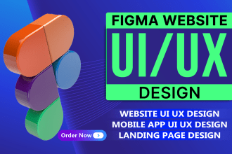 do website ui ux design, figma website design, figma app design, mobile app ui