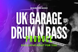 be your ghost producer for uk garage, dnb with fast delivery