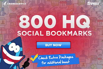 add your site to 800 SEO social bookmarks high quality backlinks, rss, ping