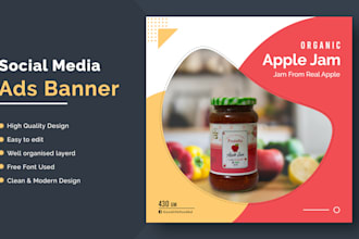 design social media marketing ad banner