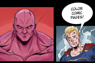 paint your character or comic page