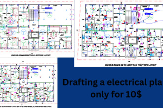 darft full electrical plan