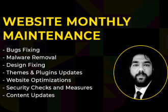 be your website manager on a monthly basis