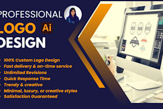 design unique and creative logo for your work