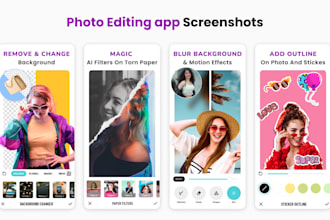 design mobile app screenshots for app store and play store