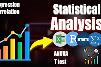do regression, correlation, chisqure, anova for ur research