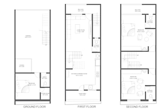 design and convert hand drawn sketches into a floor plan
