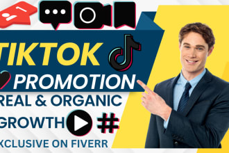 do grow and promote your tiktok account organically