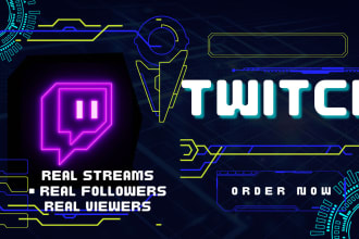 promote twitch channel organically to get live viewers, followers