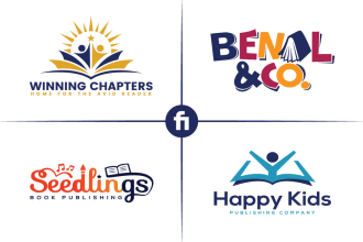 create a modern and creative book publisher logo design