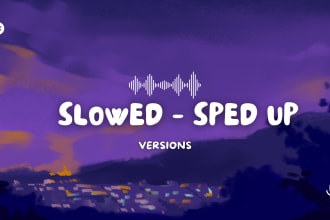 make slowed or sped up version of any song