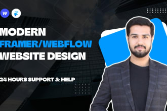 design webflow or framer website figma to framer or webflow website