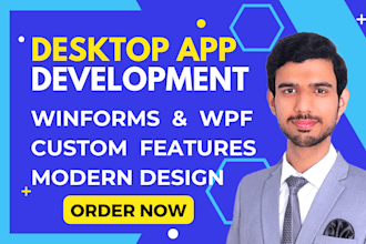 develop custom desktop app using wpf and winforms