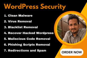 do virus removal, clean malware, recover hacked wordpress website