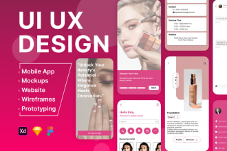 design wireframes, app UI UX design, web design prototype in figma