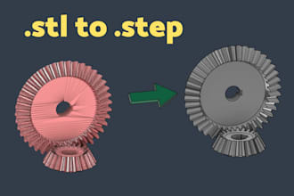 convert your stl files to stp or other 3d formats