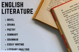 write your literary and rhetorical analysis, english literature, and poetry