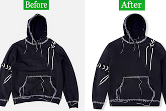 do flat lay image editing and wrinkle remove for e commerce