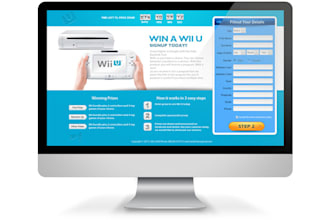 design a professional website layout design for business, blog or storefront PSD